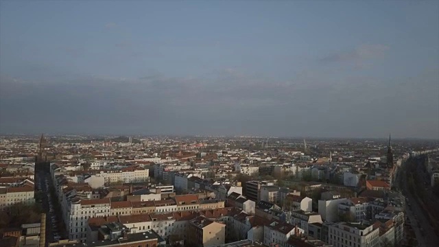 柏林天际线的鸟瞰图视频下载
