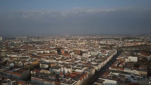 柏林天际线的鸟瞰图视频下载