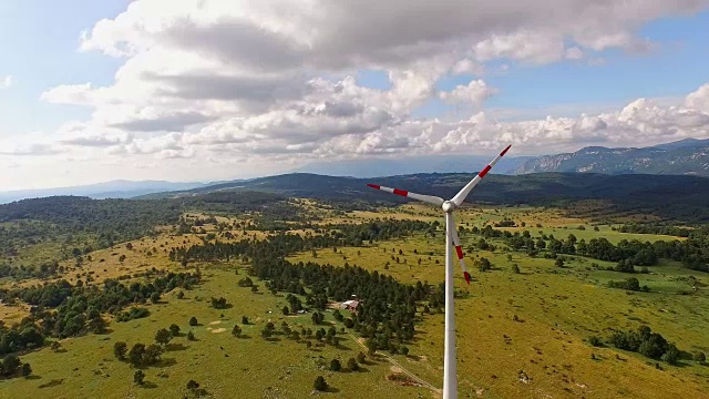 空中的风力涡轮机视频下载