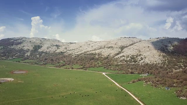 意大利风景无人机鸟瞰图视频素材
