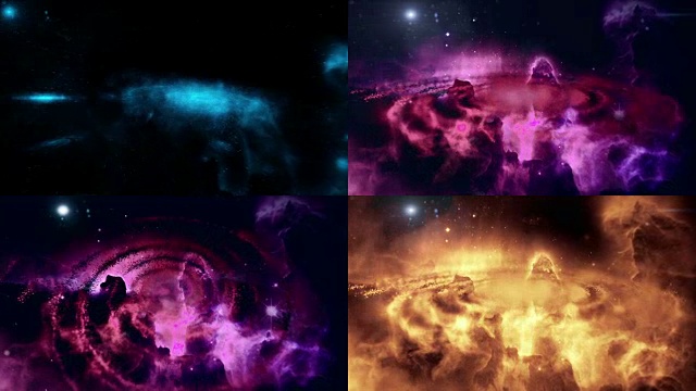 星云，星系，太空，4k视频素材