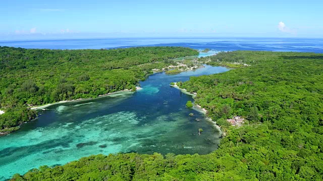 瓦努阿图洛岛鸟瞰图视频素材