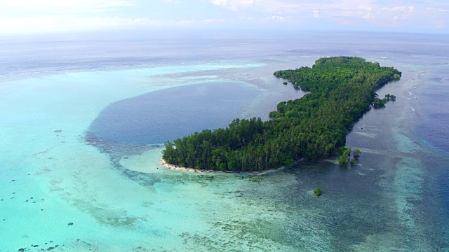 巴布亚新几内亚阿利姆岛的鸟瞰图视频下载
