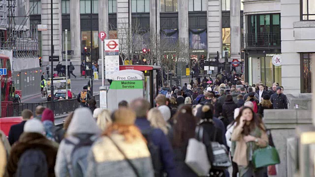 伦敦繁忙的街道视频素材