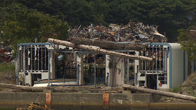 2011年3月11日，日本海啸受灾地区视频素材