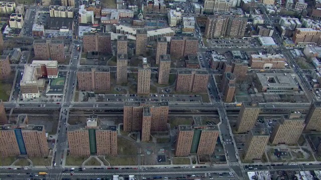 美国纽约布朗克斯区低收入公共住房。视频下载