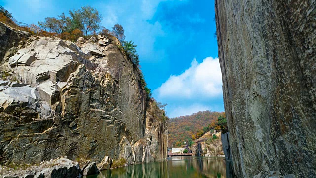 抱川艺术谷的采石场和天柱湖(热门旅游景点)视频下载