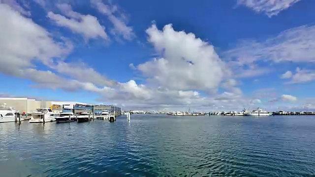 弗里曼特尔游艇港，珀斯，西澳大利亚视频下载