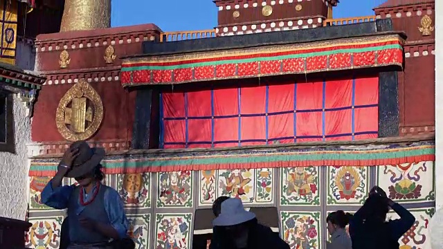 西藏拉萨大昭寺视频素材