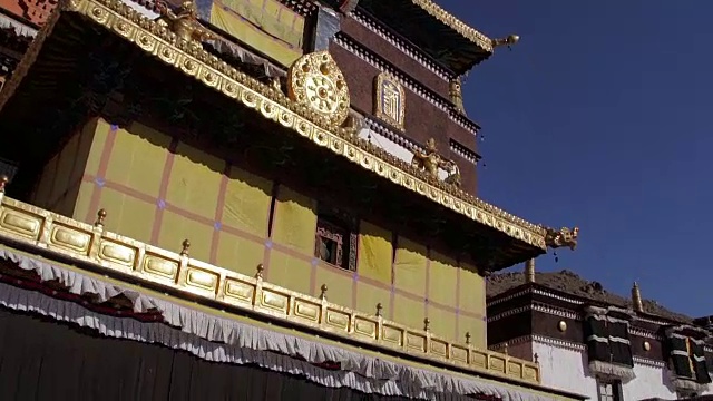 扎什伦布寺，日喀则，西藏视频素材