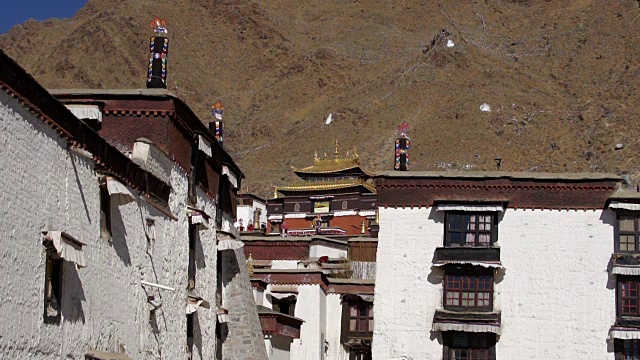 扎什伦布寺，日喀则，西藏视频下载