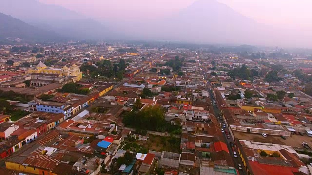 危地马拉，安提瓜市，拉默塞德教堂附近视频下载