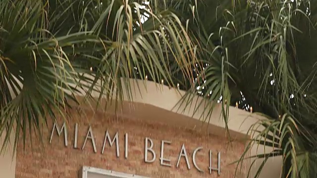 迈阿密南海滩的温度计视频下载