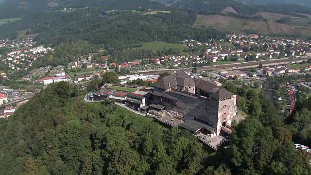 从上面俯瞰卡普芬堡城堡视频素材
