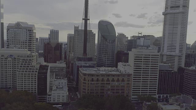 圣玛丽大教堂鸟瞰图。澳大利亚悉尼视频素材
