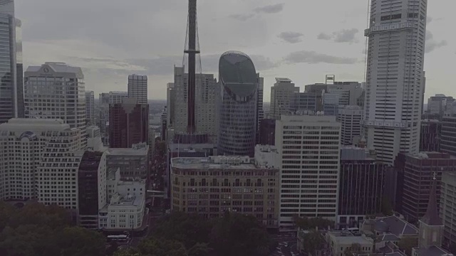 圣玛丽大教堂鸟瞰图。澳大利亚悉尼视频素材