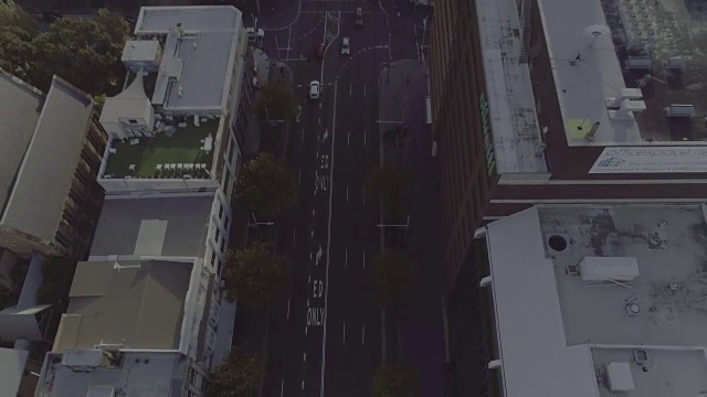 鸟瞰威廉街。澳大利亚悉尼视频下载