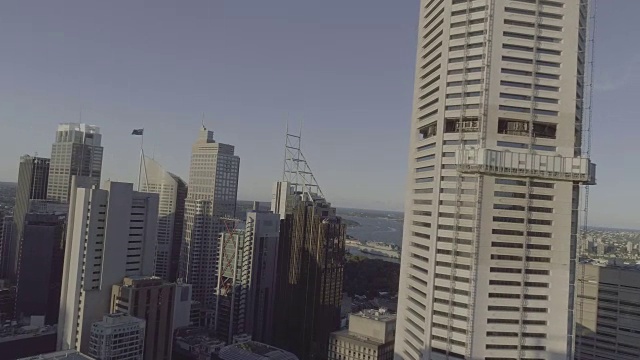 鸟瞰图的悉尼地平线。澳大利亚悉尼视频下载