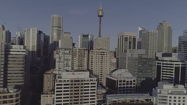 鸟瞰图的悉尼地平线。澳大利亚悉尼视频下载