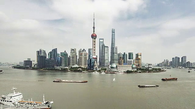 T/L WS HA PAN高角度上海市中心/上海，中国视频下载