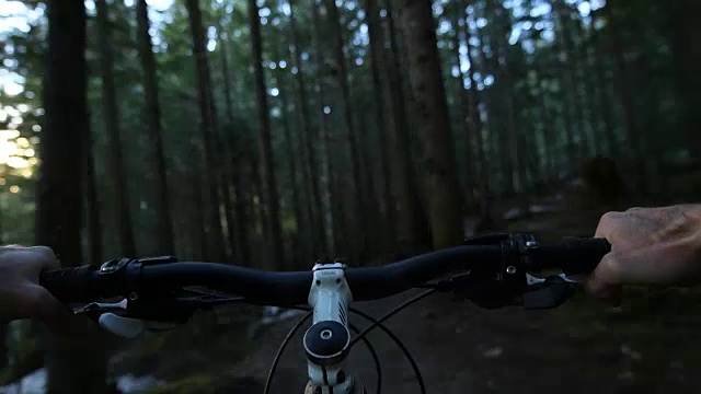 观点山地自行车视频素材