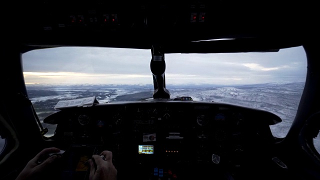 轻型飞机驾驶舱视频素材