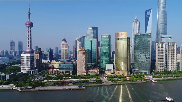 匹配日夜空中上海视频素材