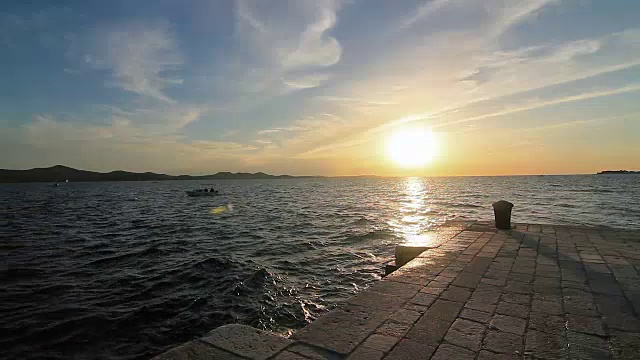 克罗地亚的扎达尔港视频素材