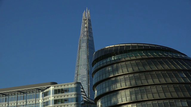 伦敦市政厅和碎片大厦，英国，伦敦视频下载