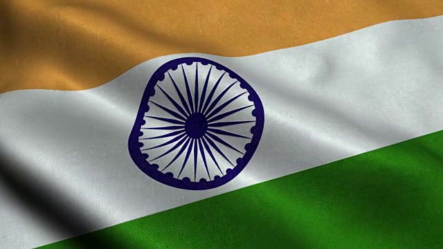印度国旗视频下载