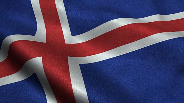 冰岛的旗帜视频下载