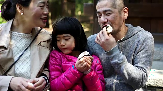 日本家庭一起吃饭团视频下载