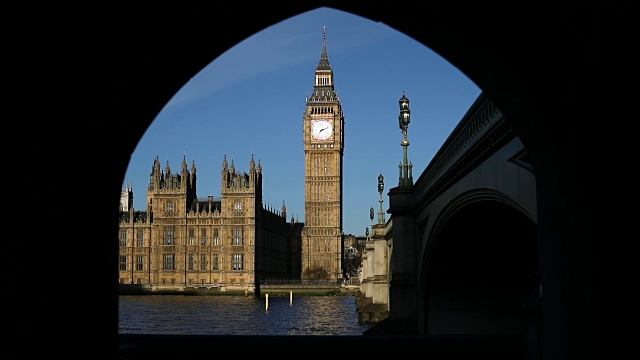 伦敦威斯敏斯特的国会大厦视频素材