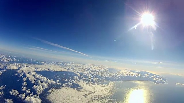 从地球大气层高处的气球上看到的景象视频素材