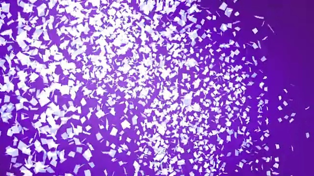 紫色的纸屑视频素材