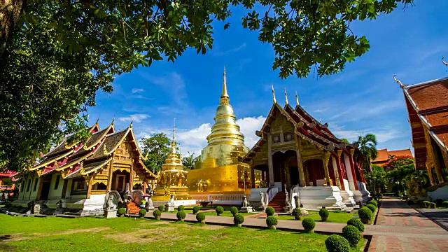 4K T/L短语佛教寺庙在清迈泰国视频素材