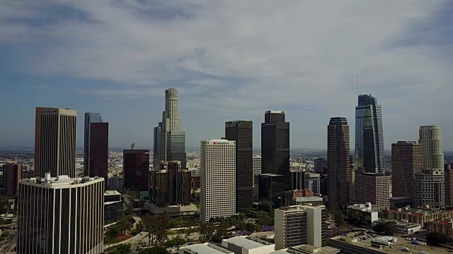 洛杉矶市区天际线视频素材