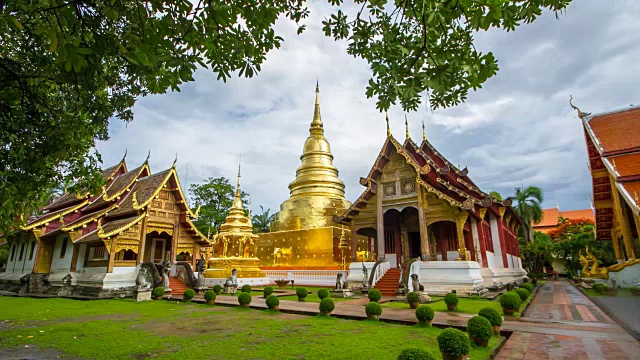 泰国清迈的佛寺视频素材