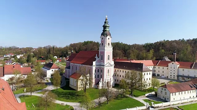 下巴伐利亚的奥尔德斯巴赫修道院教堂视频下载
