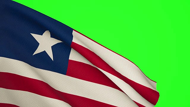 利比里亚哑光旗帜视频下载
