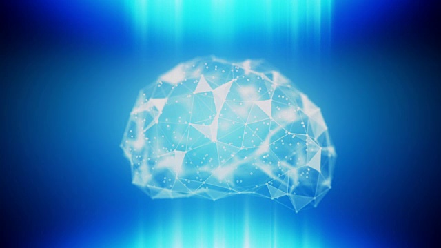 AI ML可循环的脑背景视频下载