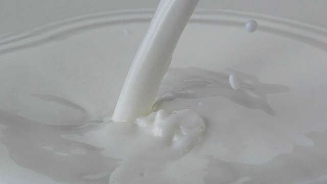 奶油牛奶倒和溅-近视频下载