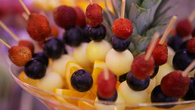 派对上的水果甜点视频下载