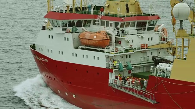 欧内斯特·沙克尔顿航行在阿蒙森海湾视频下载