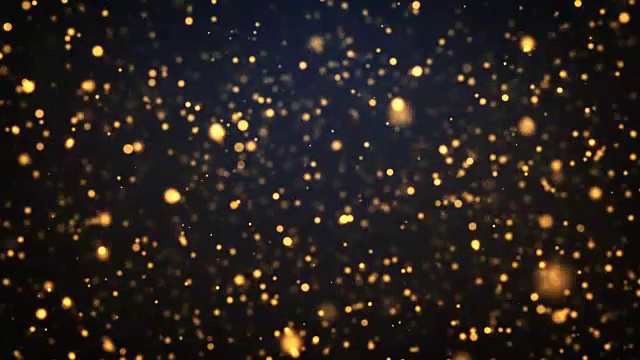 抽象的金色移动粒子背景视频下载