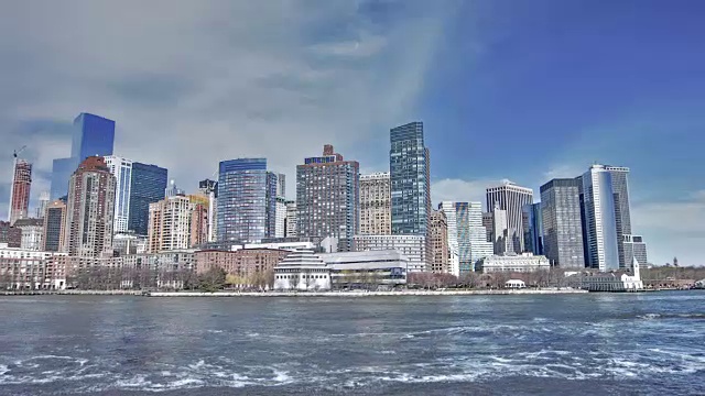 美国纽约曼哈顿的天际线视频下载