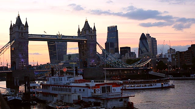 伦敦塔桥，时光流逝视频下载