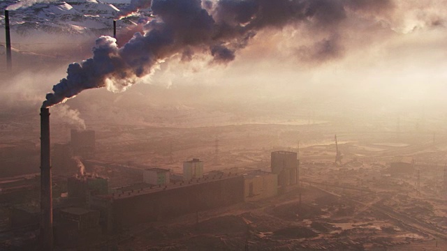 俄罗斯:诺里尔斯克工业区视频素材