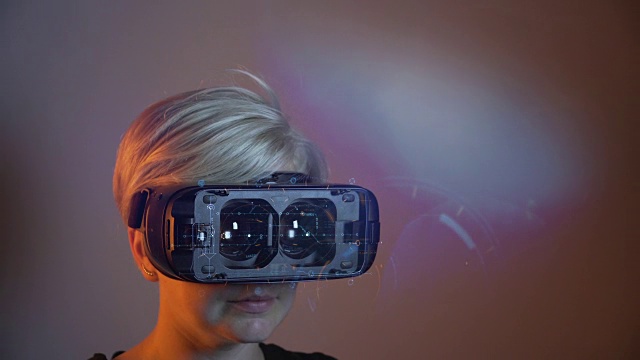 虚拟现实眼镜概念视频下载