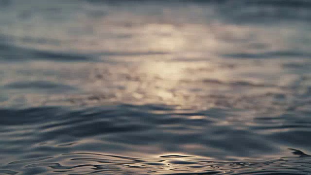 日落时海面平静视频素材